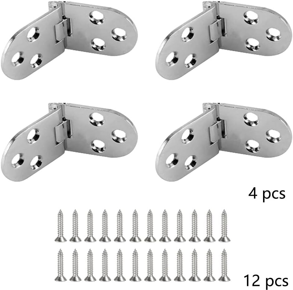 (4 sztuki) Zawiasy składane Zawiasy składane Zawiasy meblowe Zawiasy składane Zawiasy stołowe Zawias ze stopu cynku Z