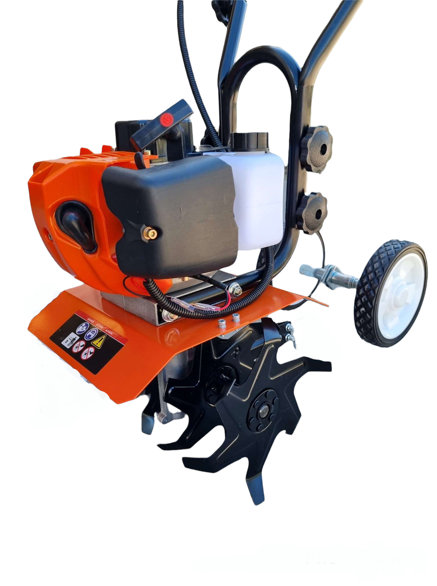 Motozappa A Benzina T-Mech 52CC - 3CV, 4 Lame Acciaio, Larghezza 30cm, Profondità 20cm, Serbatoio 1.2L - Foto 2