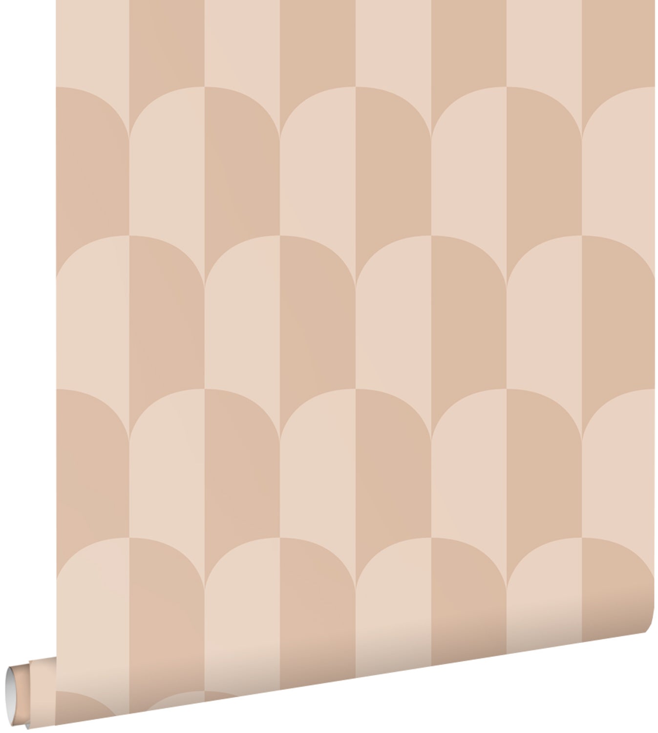 Tapeta motyw art déco pudrowego różu - 50 x 900 cm - ESTAHOME