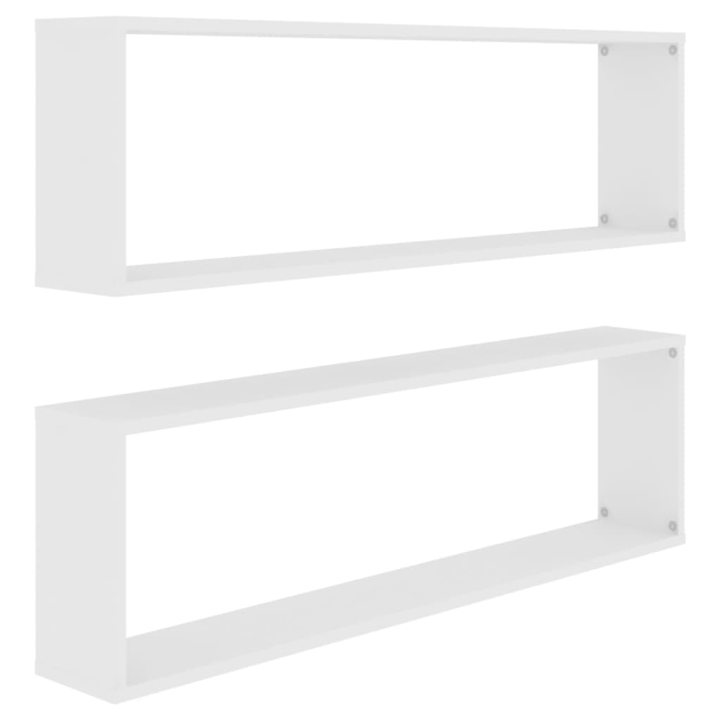 Juego De Estantes Cubo De Pared 3 Pzas Madera Maciza De Acacia Marrón