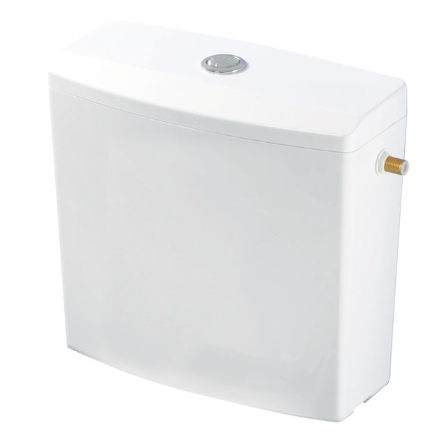 Réservoir Réviso éco eau bas en plastique Wirquin 50717359, Blanc