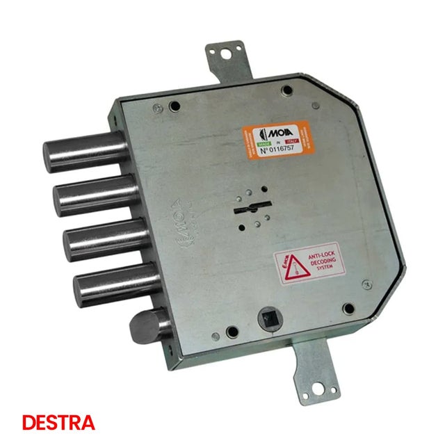 Serratura doppia mappa MOIA AP914D/AP914S DX/SX E.63 P.26 sostit. AUNO Versione: Destra (DX) -