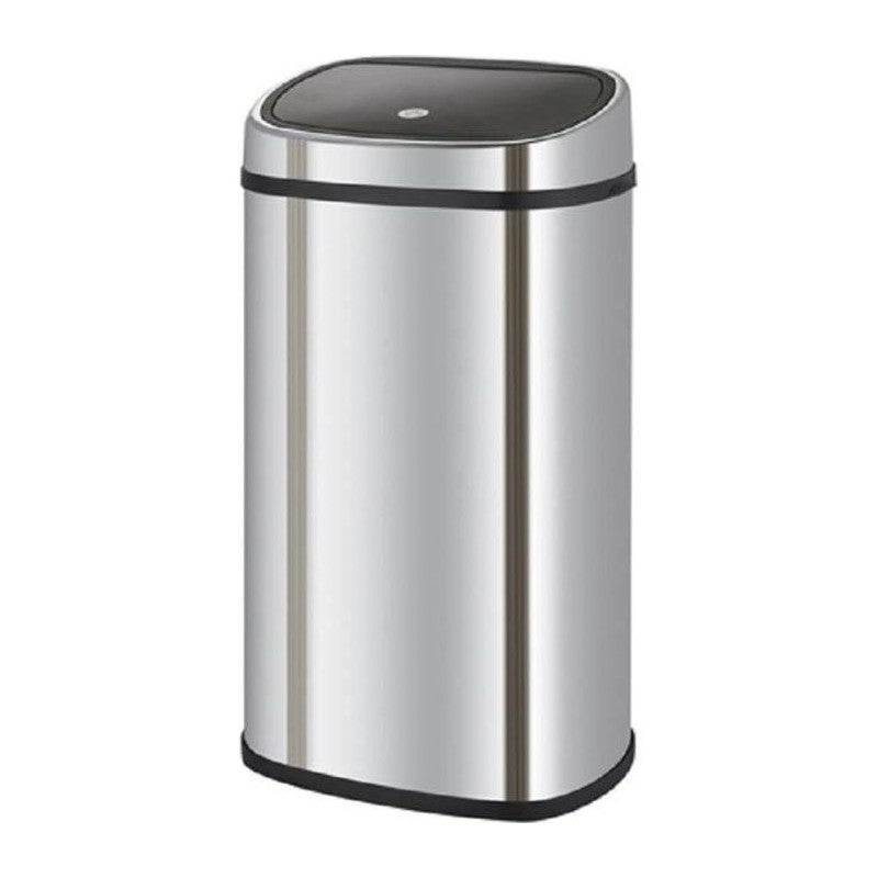 Kosz na Śmieci Push Inox CITY srebrny 48L