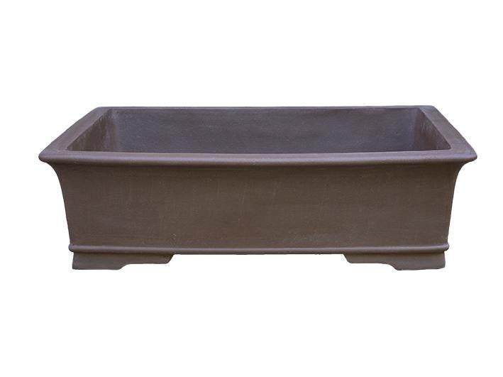 Sottovaso Rettangolare Per Bonsai CERTRE – Gres Smaltato Blu Elettrico – Made In Italy – 18x14x2 Cm