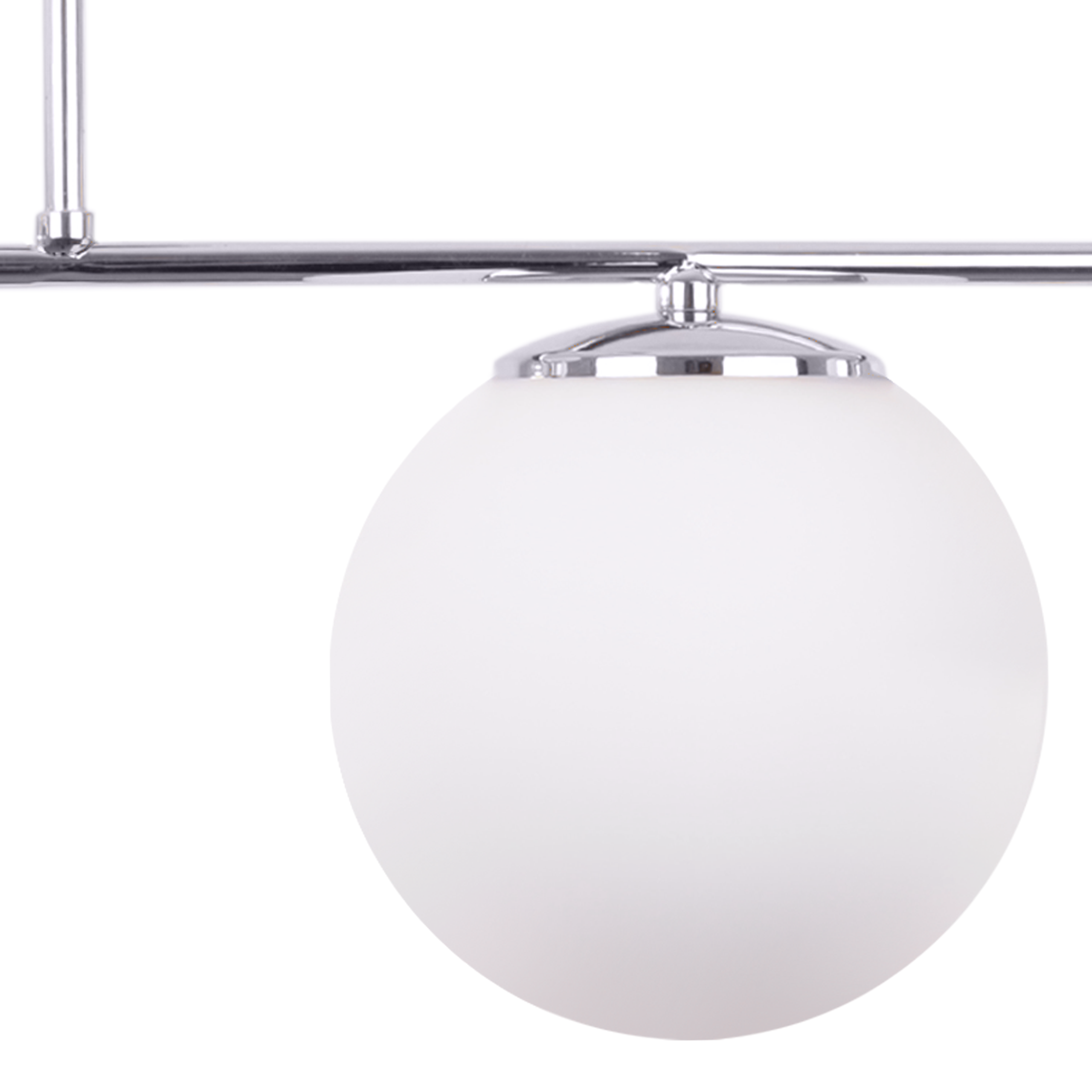 Lampa sufitowa wisząca Siena modern 4xE14 abażur kula srebrna/biała Light Home LH - 5