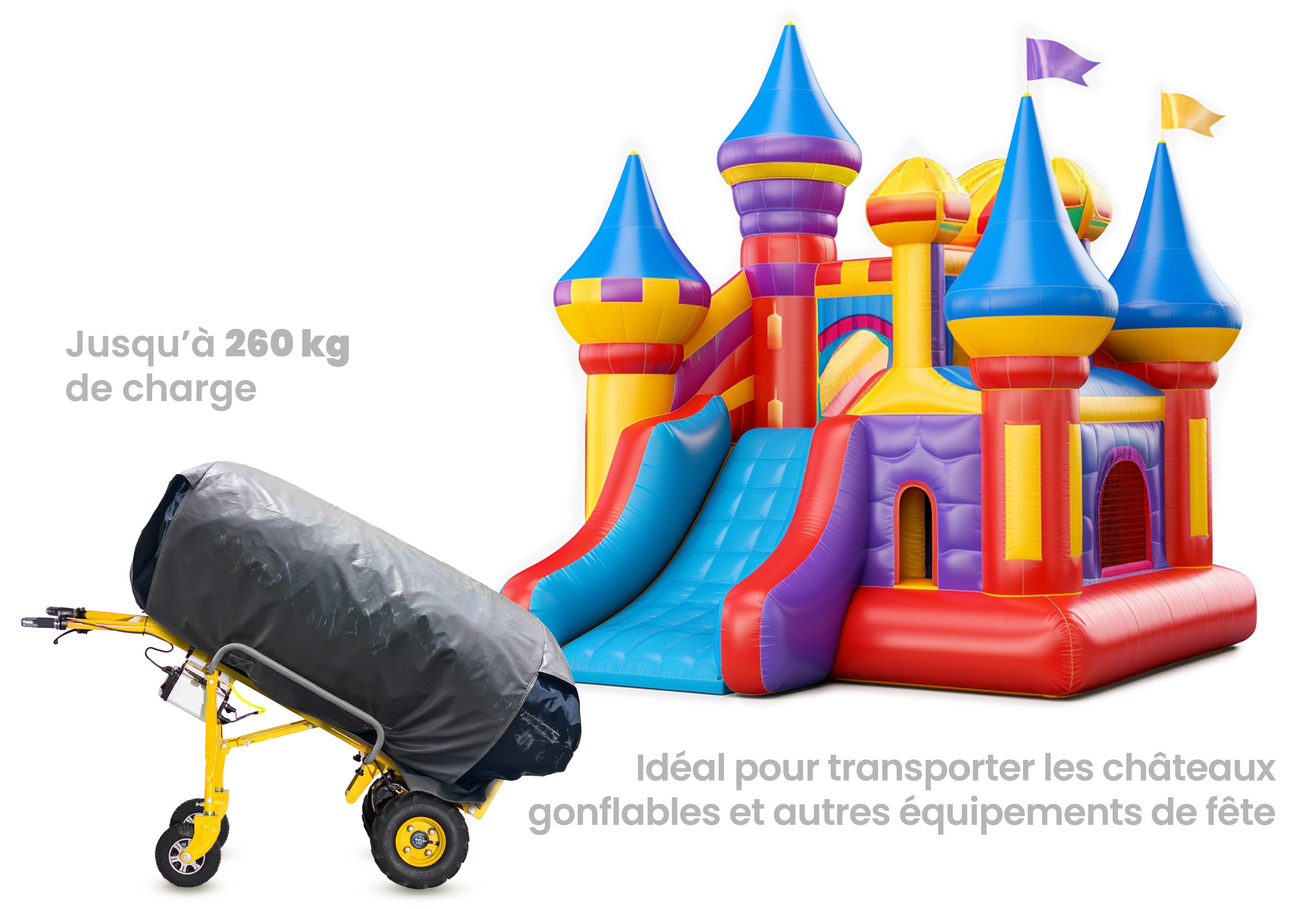 Diable électrique 260 kg largeur 676 mm MW Tools ES260 - 4