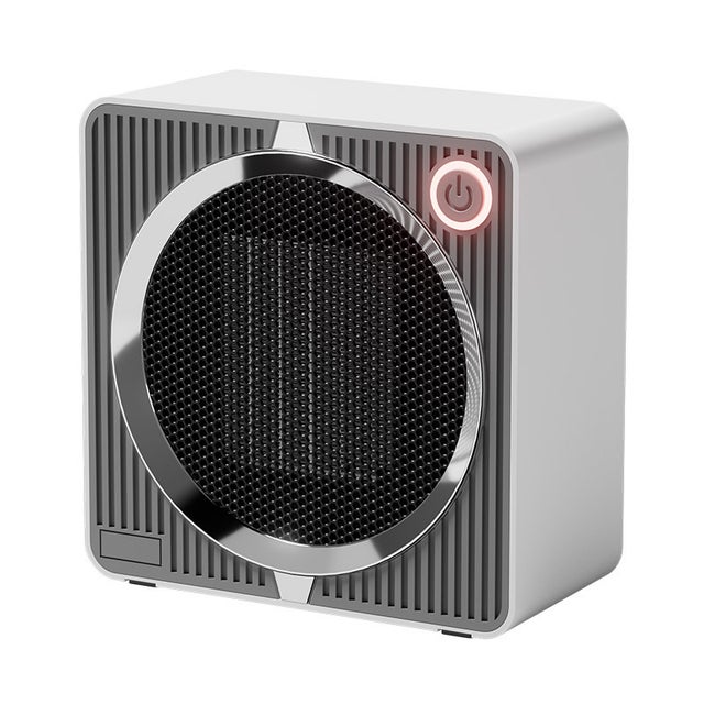 Grzejnik elektryczny – mały, przenośny grzejnik elektryczny – ceramiczny grzejnik PTC – do biura, domu, sypialni – biały – 500 W