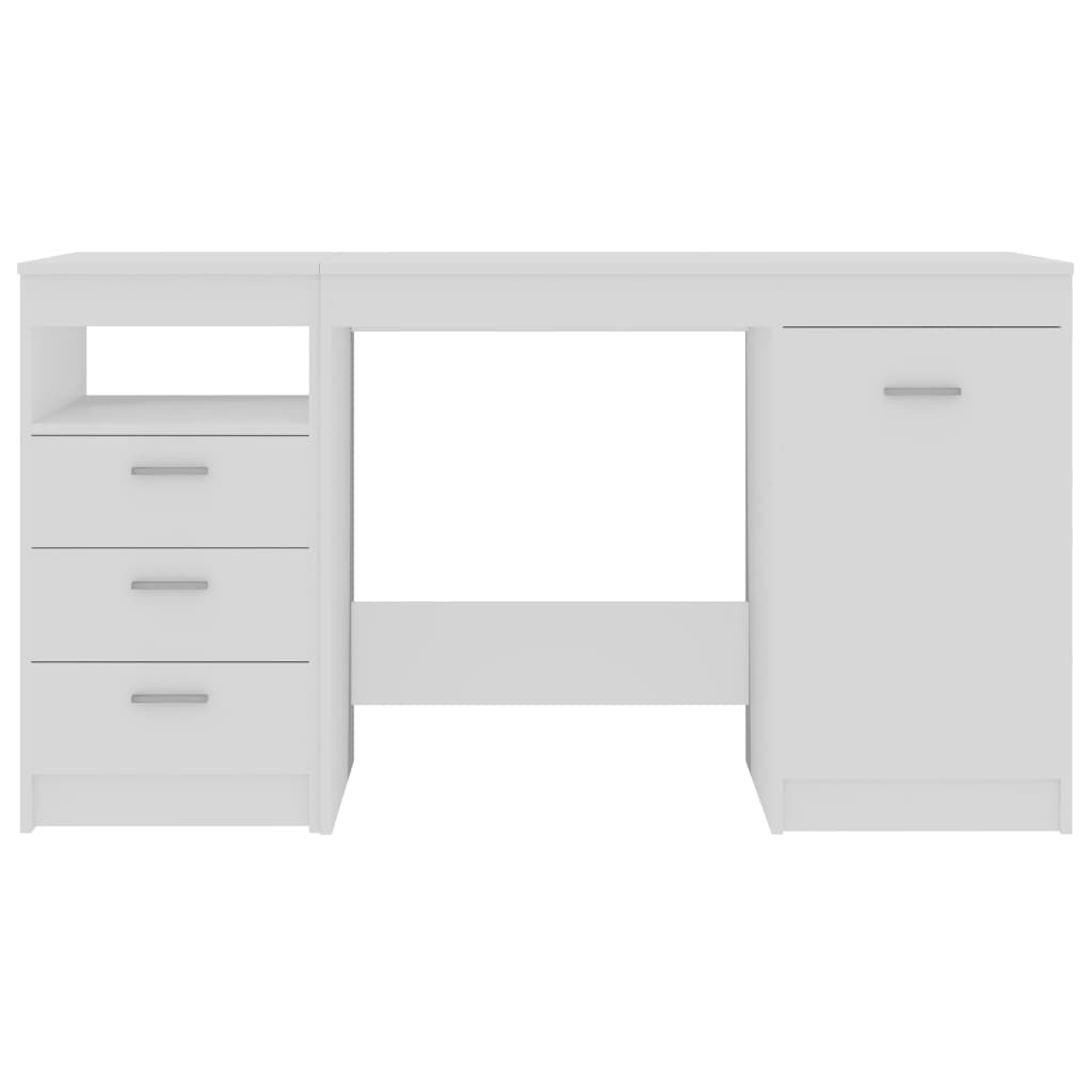 Bureau Blanc 140x50x76 cm Aggloméré vidaXL - 4
