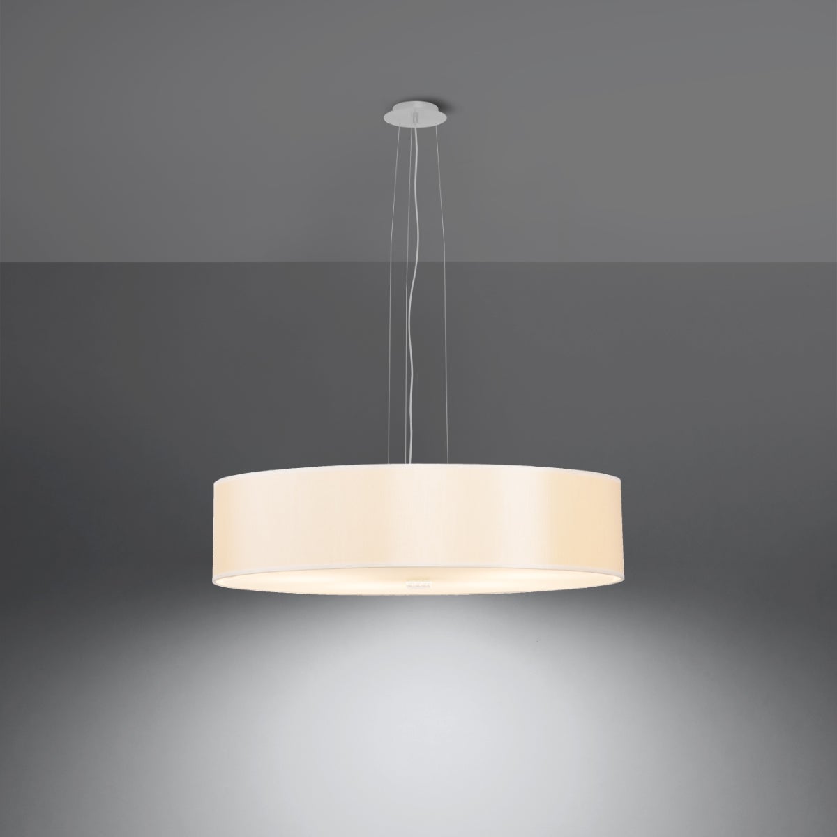 Żyrandol KALMARIS 50 biały LED 3000K - 50x50x102cm Sollux
