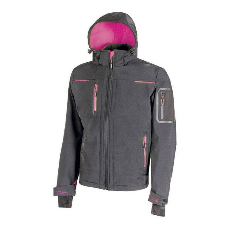Veste Softshell de travail Space Lady Gris Fushia - U Power - Taille XL - 6