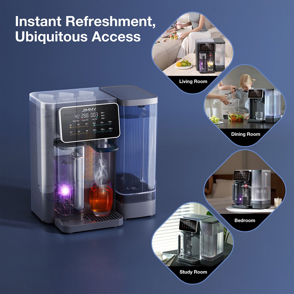 Purificateur d'eau par osmose inverse jimmy r9, chauffage instantané en 3 secondes, 7 réglages de température - 7