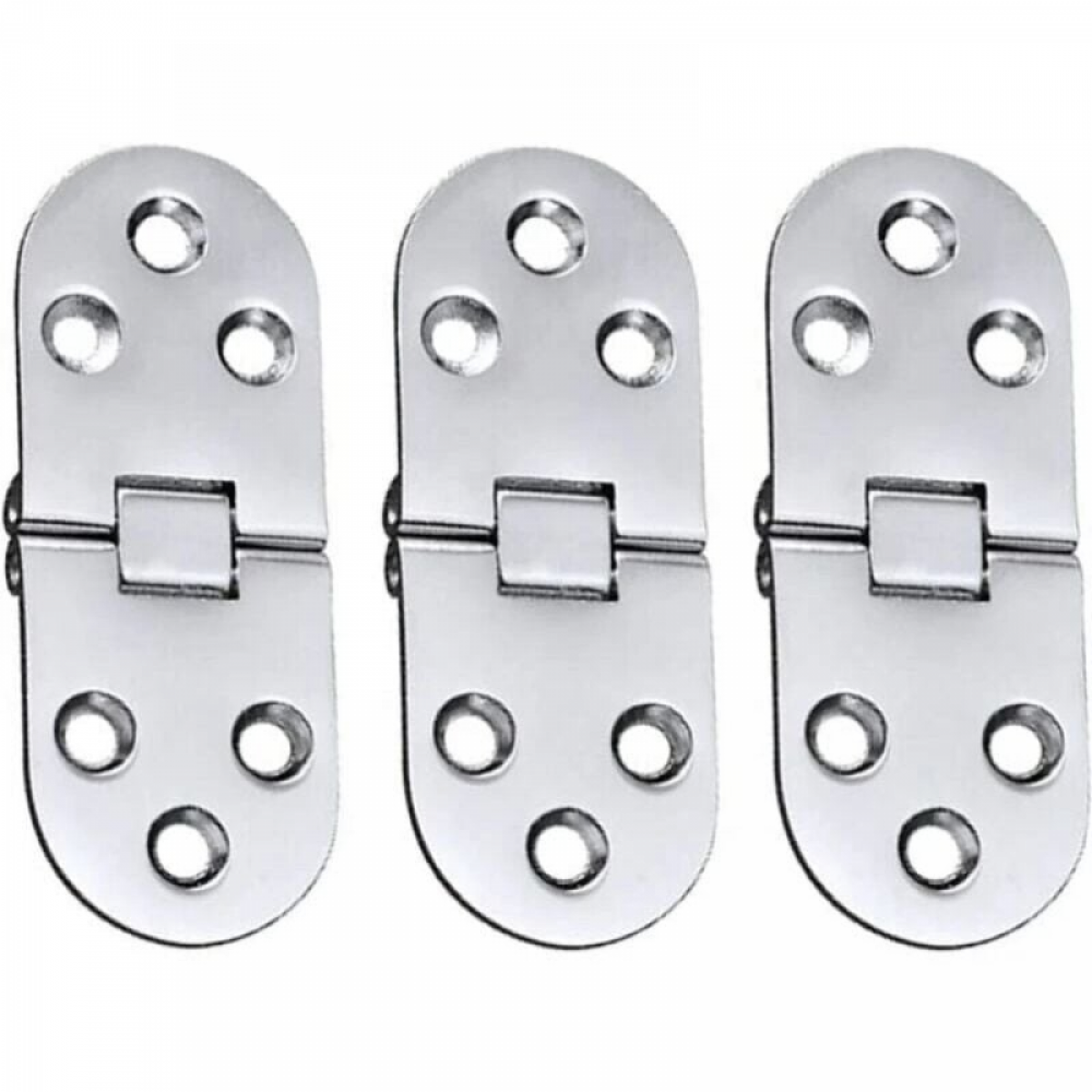 Lot De 3 Paires De Charnières à Roulement à Billes En Acier