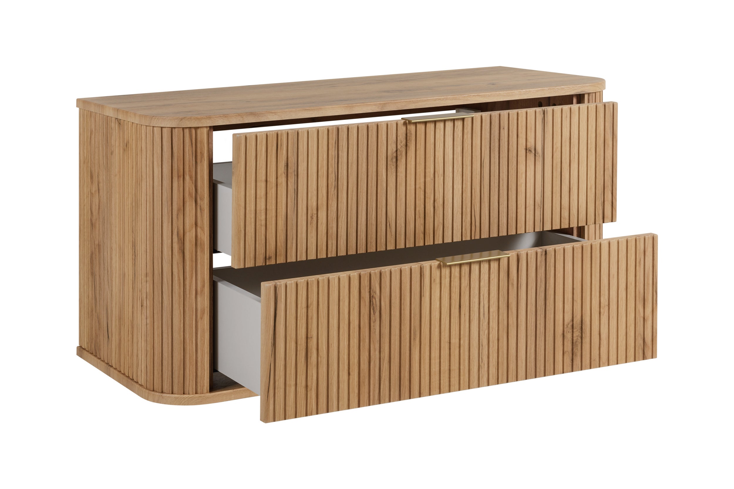 Meuble sous vasque à suspendre GLAMOUR CHÊNE CRAFT D'OR 100 cm - 4