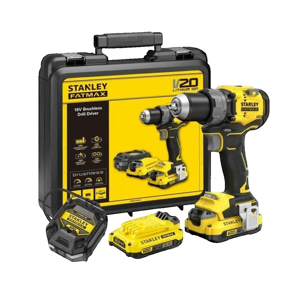 Wiertarko-wkrętarka STANLEY FATMAX V20 Brushless 80 Nm