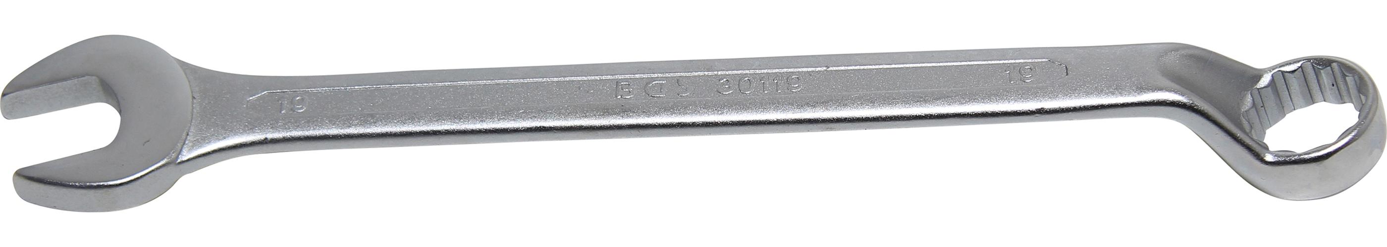 Klucz płasko-oczkowy wygięty BGS SW 19 mm - 30119