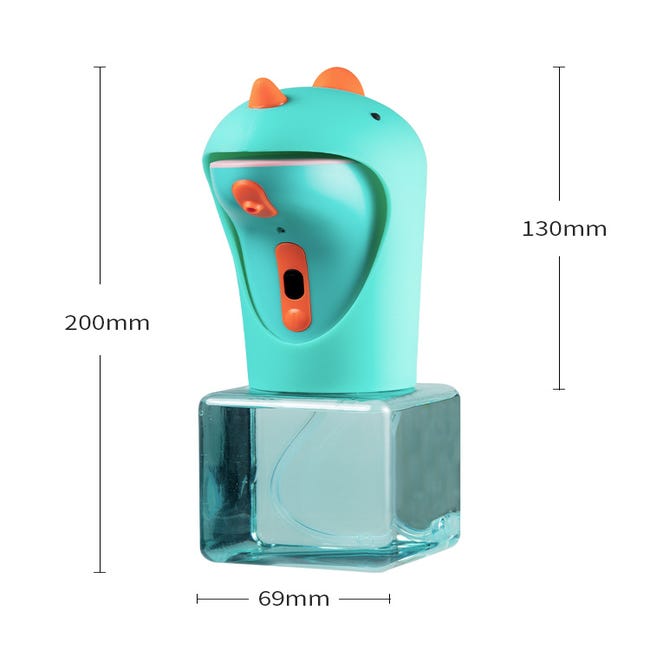 Dispenser Sapone Automatico Cyrank Con Sensore, Rosa – 400 Ml, Ricarica Micro USB, A Schiuma, Montabile A Parete, Per Bambini