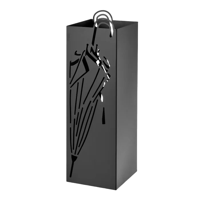 Porte-Parapluie, H X D : Env. 52,5 X 16 Cm, Métal, Rangement Rond Pour Ombrelles, Design Moderne
