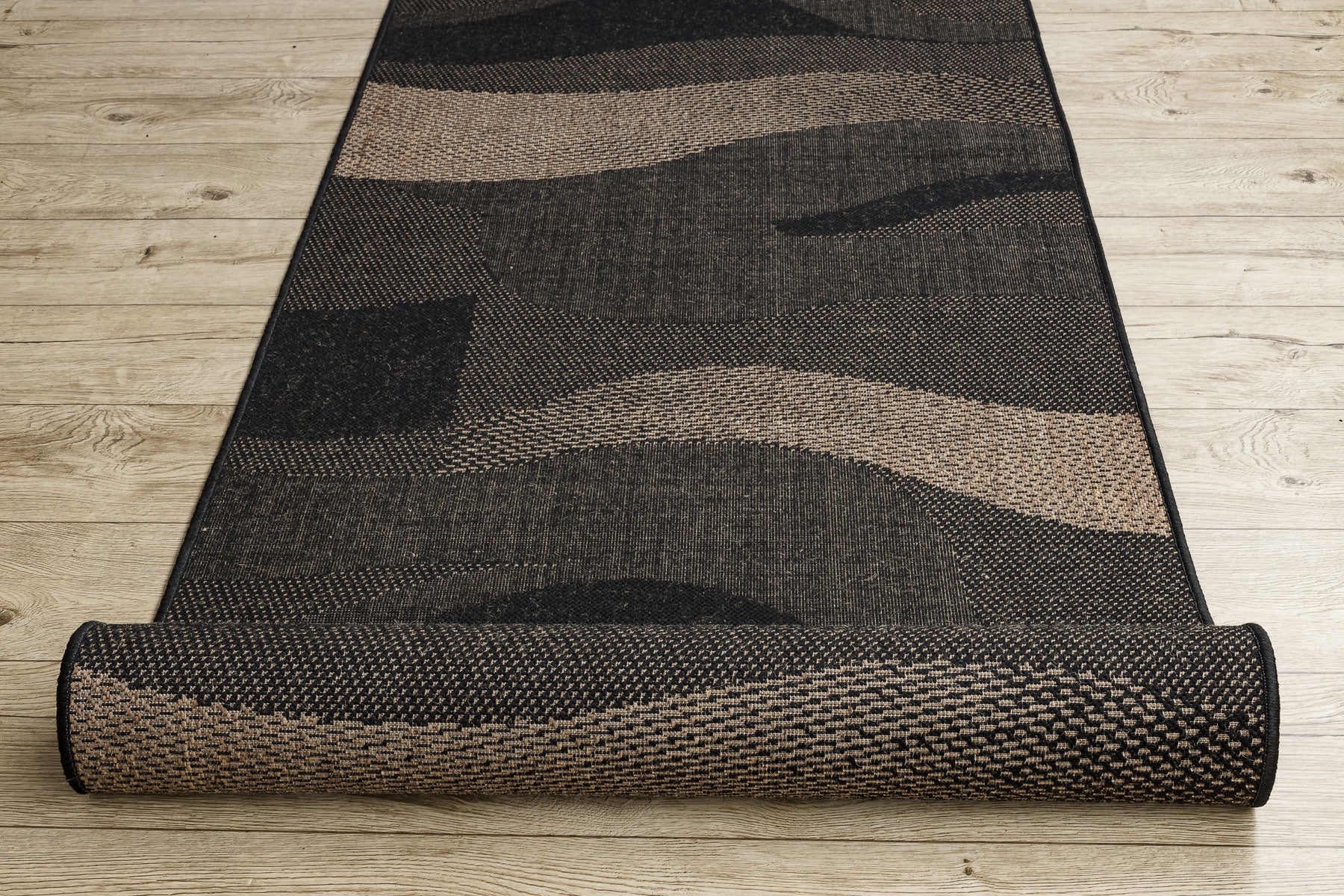 PASSATOIA SIZAL FLOORLUX disegno 20212 nero / coffe 100 cm 100x530 cm - 5