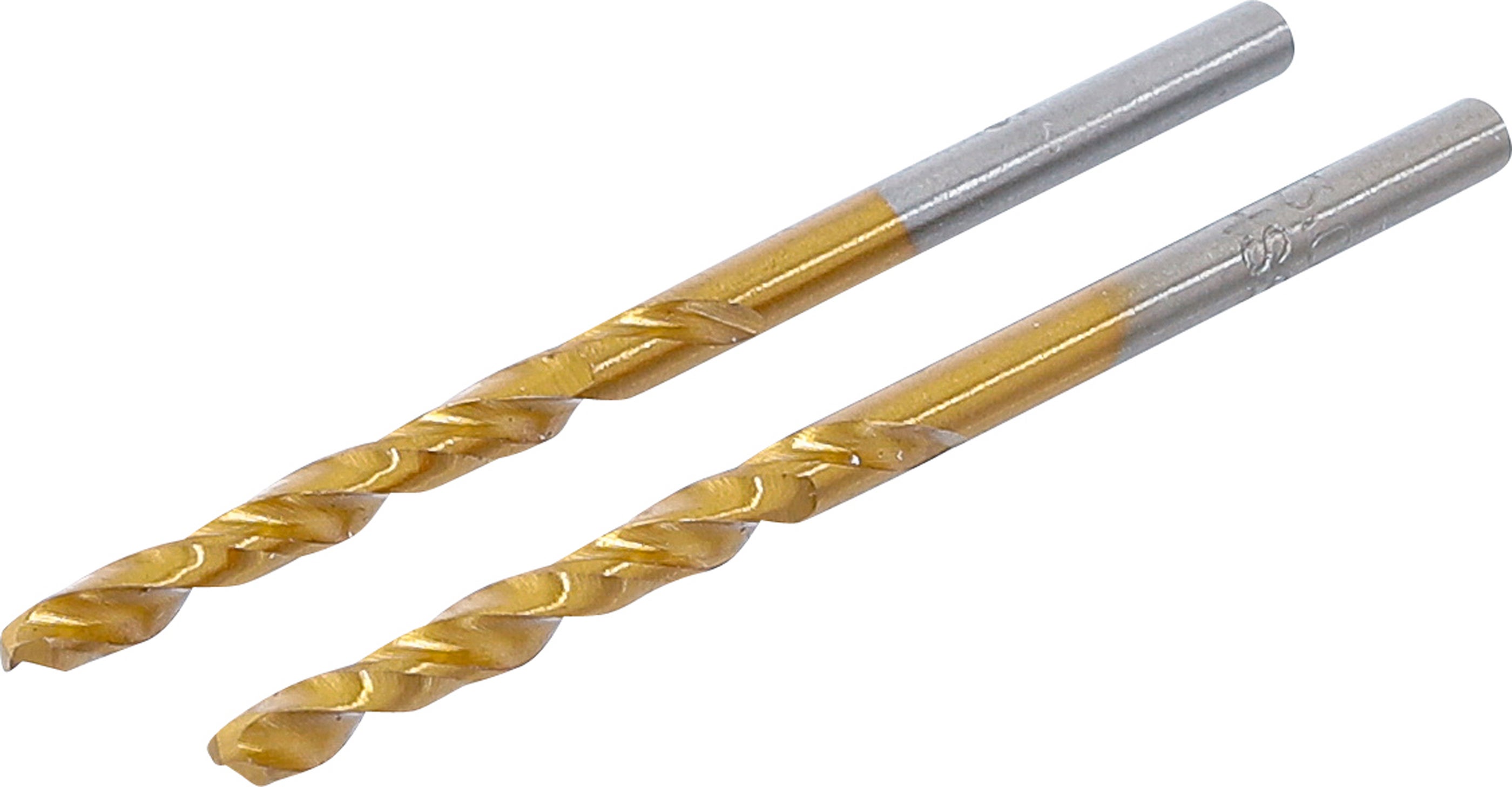 BGS Wiertło kręte HSS-G tytanowo-azotowane 3,0 mm 2 szt. - 2040-3