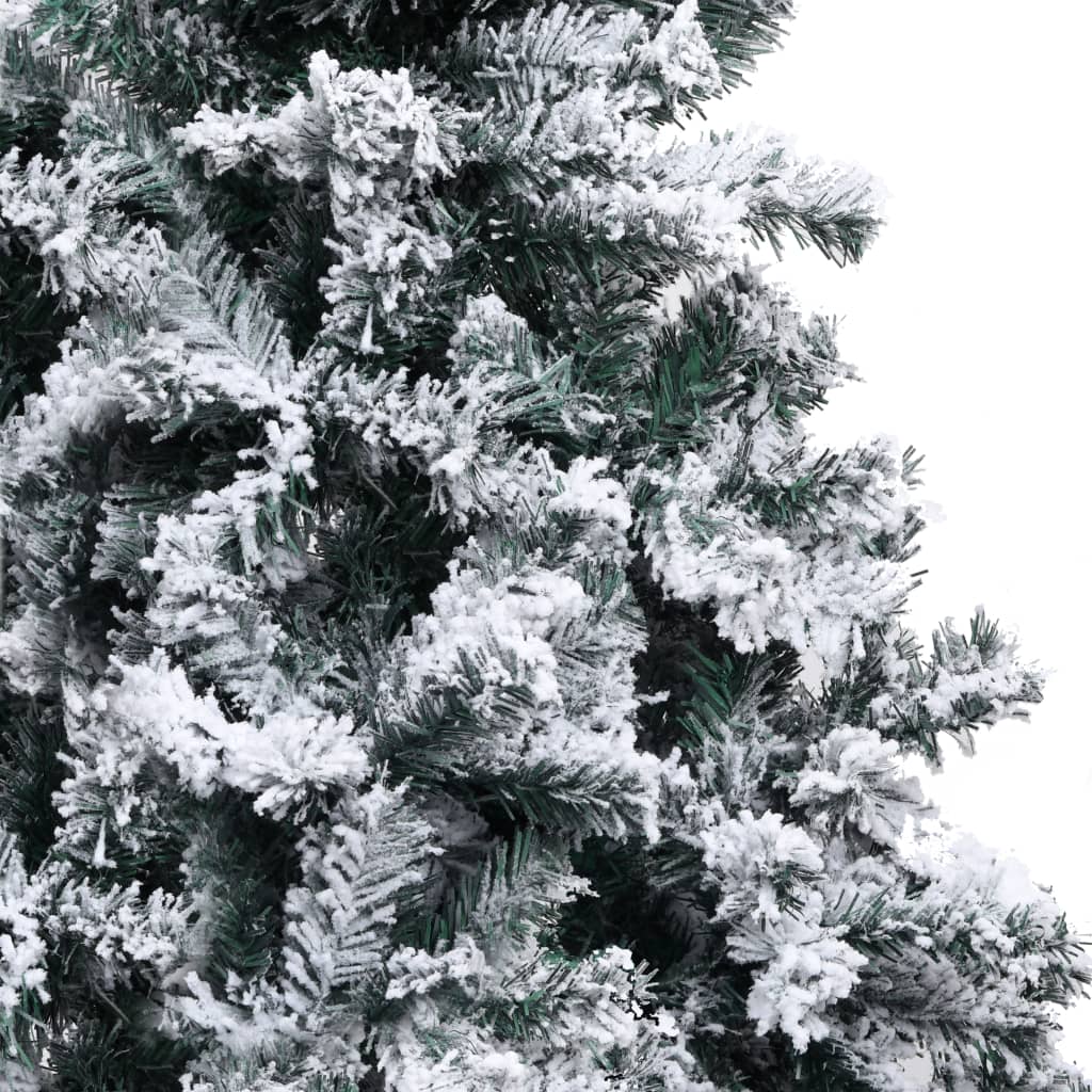árvore de natal artificial verde com neve 240 cm - COMFORTXL - 4