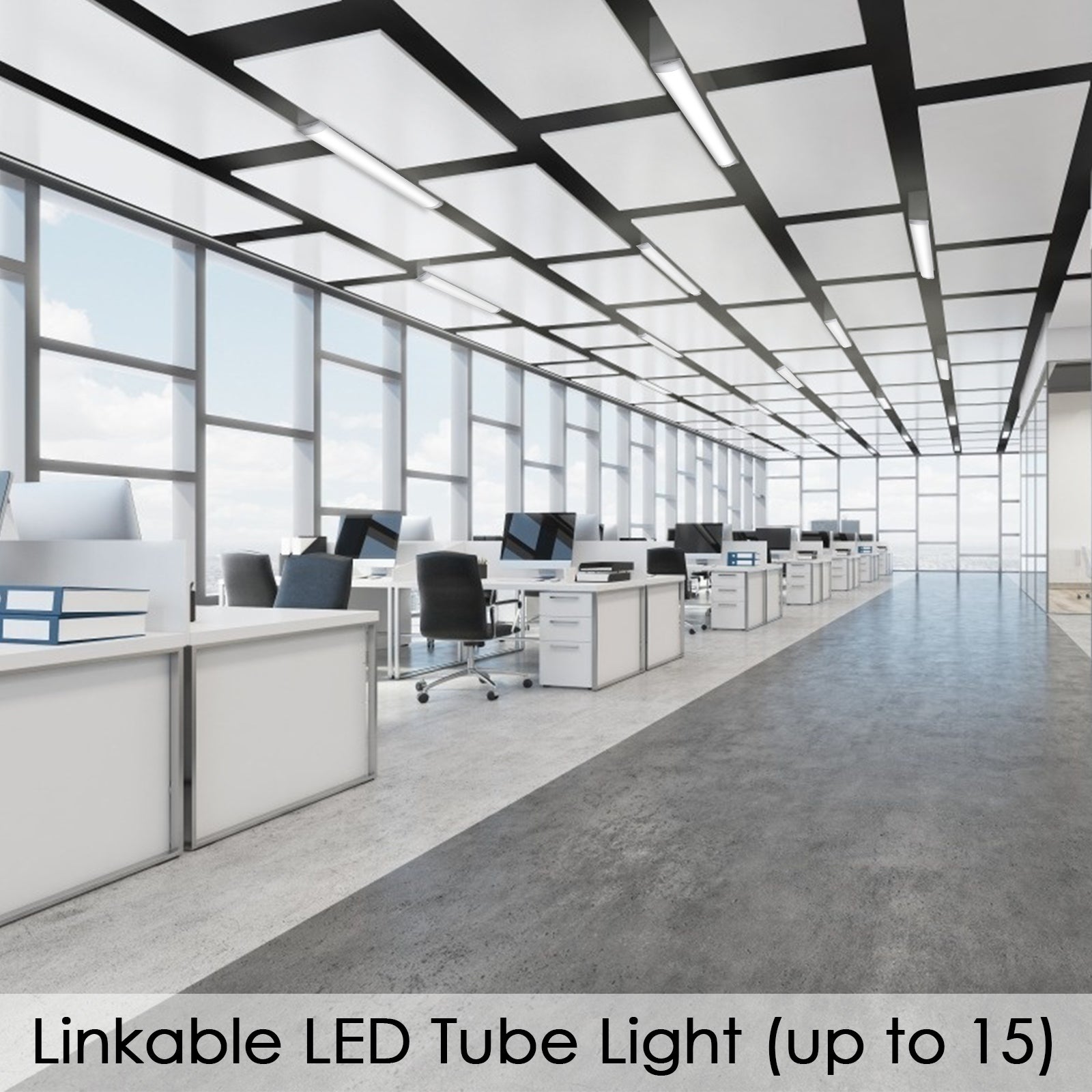 Réglette LED étanche 18W 60cm IP65 extra plate Line Luminaire - interconnectable blanche neutre éclairage dressing placard cuisine Plafonnier - 8