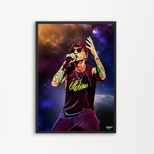 Poster Vasco Rossi 40x60 Cm - Stampa Su Tela Per Decorazione Parete, Design Moderno E Accattivante