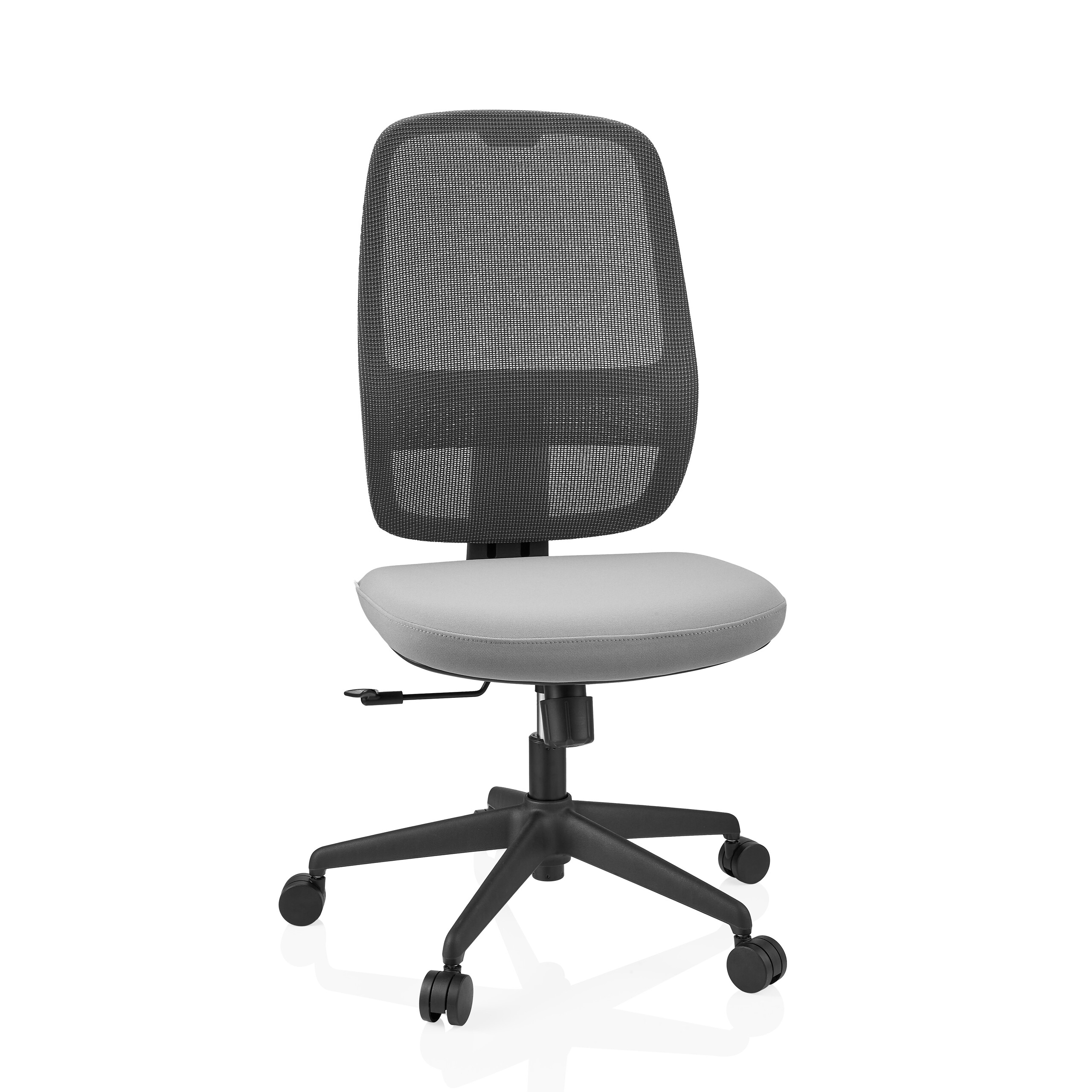 Fotel biurowy / krzesło obrotowe Minoro B siedzisko tkanina / oparcie siatka czarny / szary hjh OFFICE