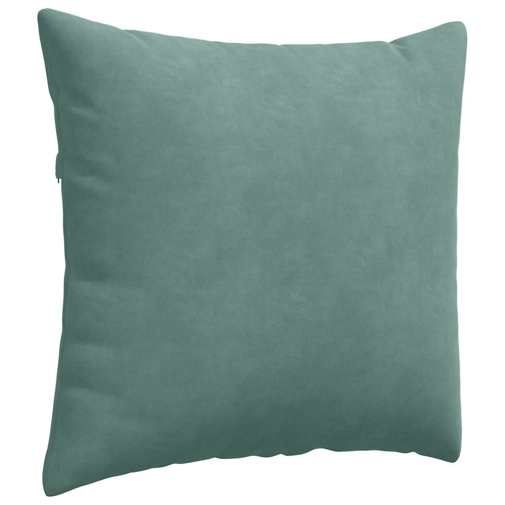 vidaXL Coussins de canapé 2 pcs Vert Mer 50 x 50 cm - 5