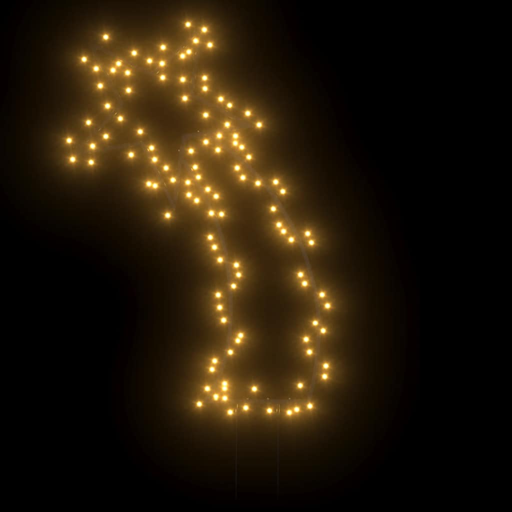 Luzes de estrela cadente de Natal com estacas 115 LED 89 cm - COMFORTXL - 3