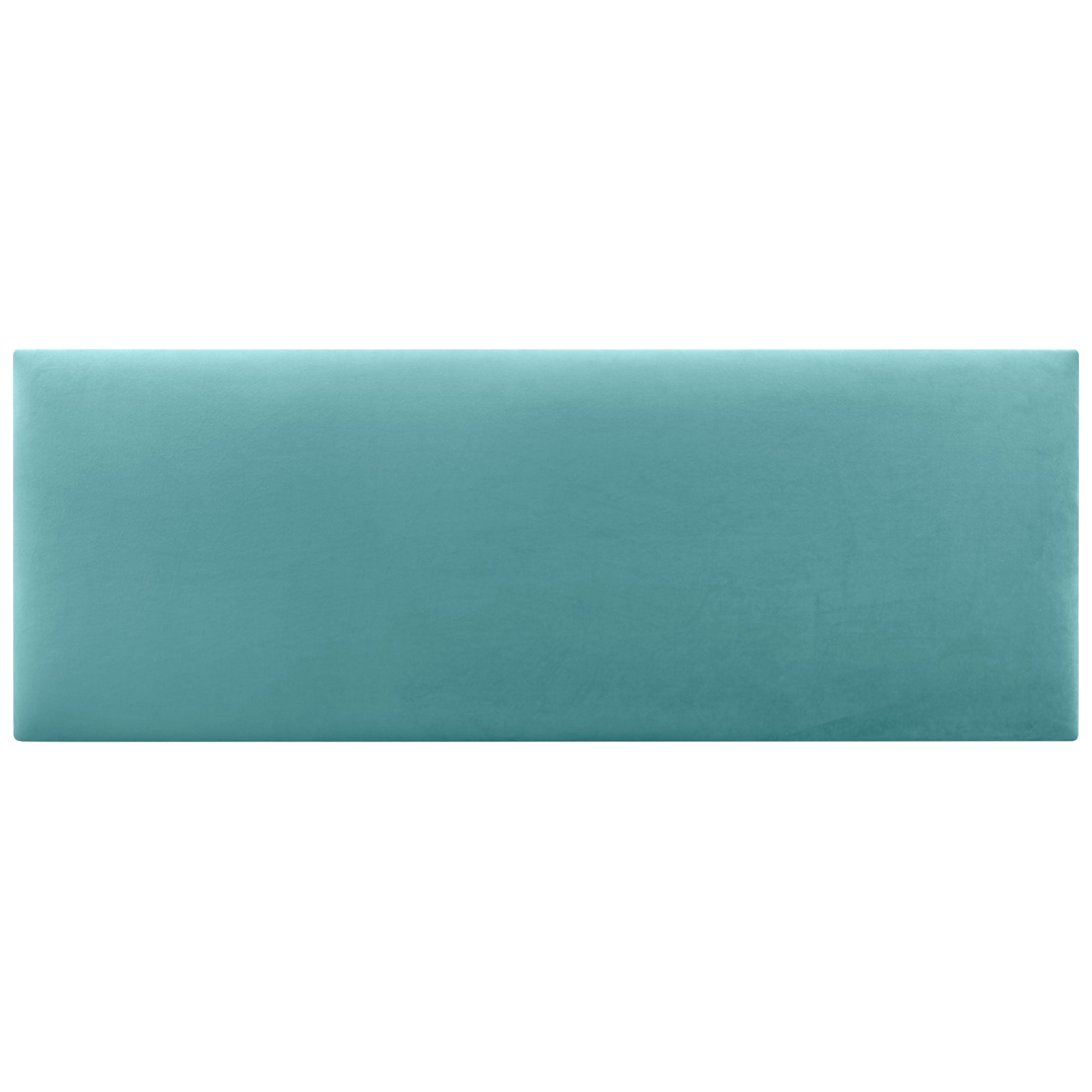 DHOME Testiera in Velluto Liscio Camera da letto Imbottita con Testiera Imbottita Moderna di Fascia Alta (Turchese, 150x50cm) - 3