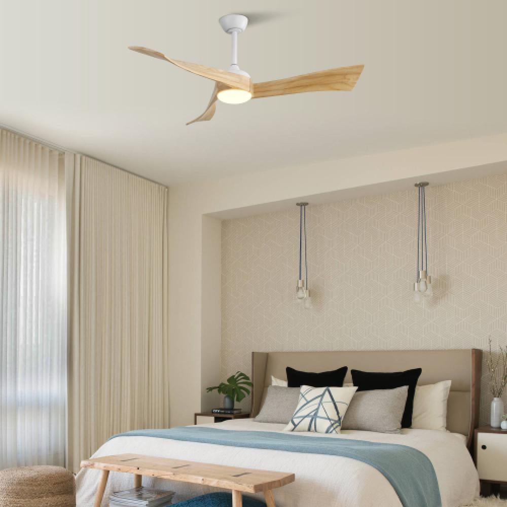 Ventilateur de plafond 52 pouces avec lumière, moteur DC 6 vitesses et télécommande - 4