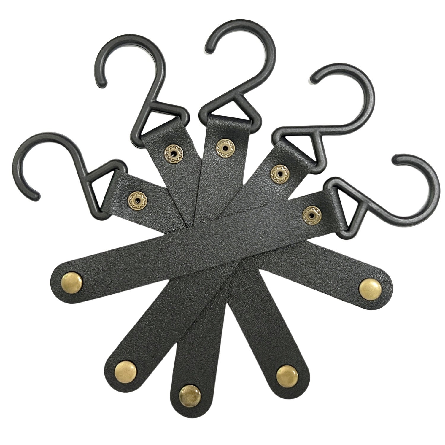 Kit Gamba Aperta Regolabile In Pelle PU Nero - Per Adulti, Uso Outdoor E Feticismo