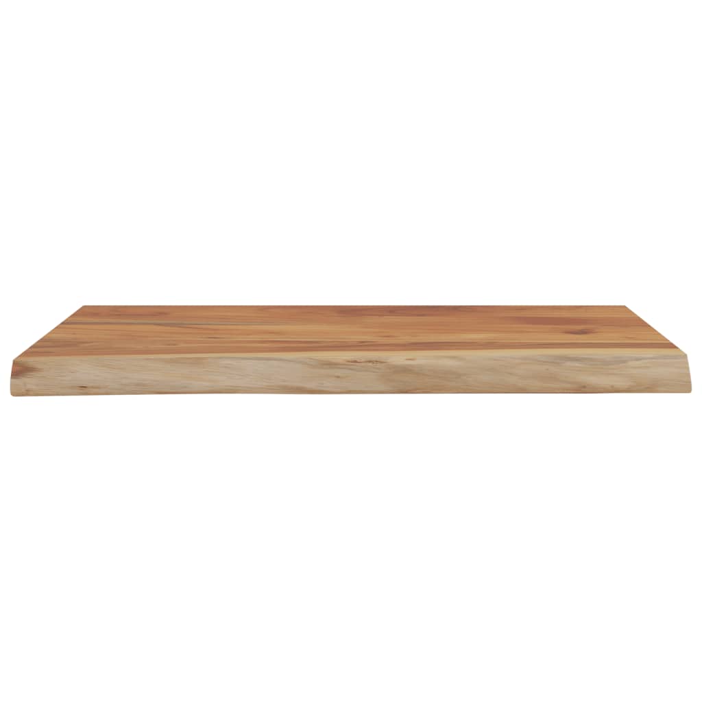 Étagère murale | Étagère flottante | Étagère suspendue rectangulaire massif acacia bordure assortie CFW720673 - 4
