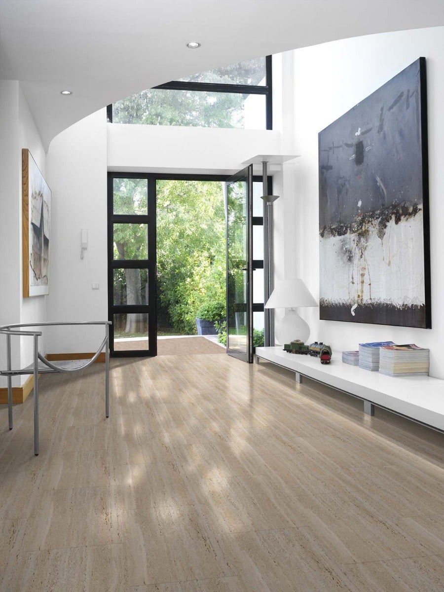 Dalle de sol PVC adhésive effet pierre travertin GERFLOR Senso Auto-adhesif - 9