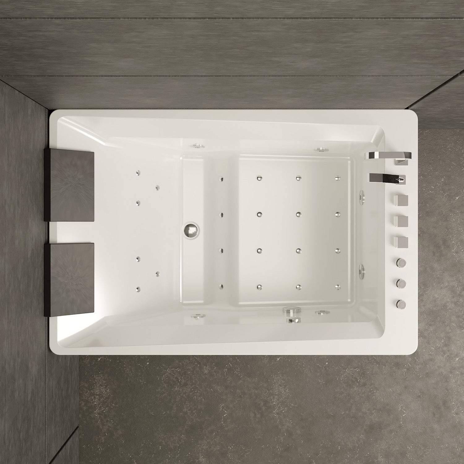 Baignoire Balnéo 2 Personnes Tonsay Duo Jets 180 X120 X68 Cm, By Spalina - 2