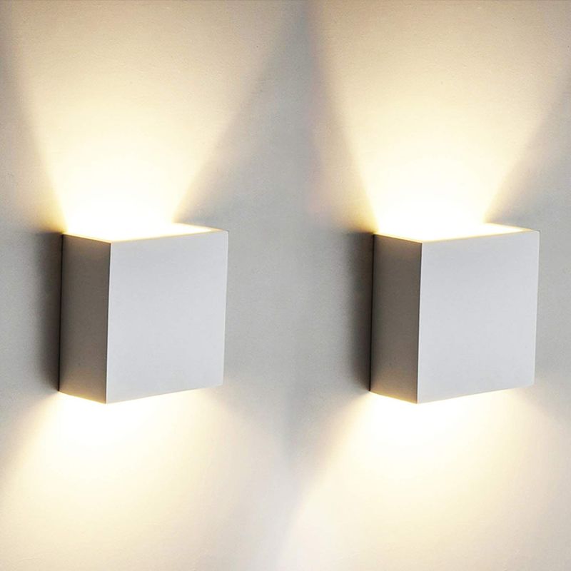 Szt. Kinkiet LED 6W, lampa ścienna wewnętrzna, oświetlenie góra-dół, nowoczesna aluminiowa oprawa oświetleniowa do salonu, sypialni, łazienki