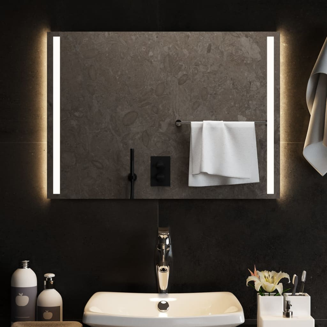 Specchio da bagno con LED 70x50 cm
