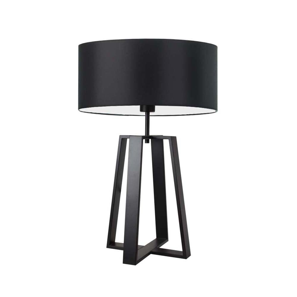 Lampka nocna na biurko lampa biurkowa LED z abażurem walec 40cm WENIS