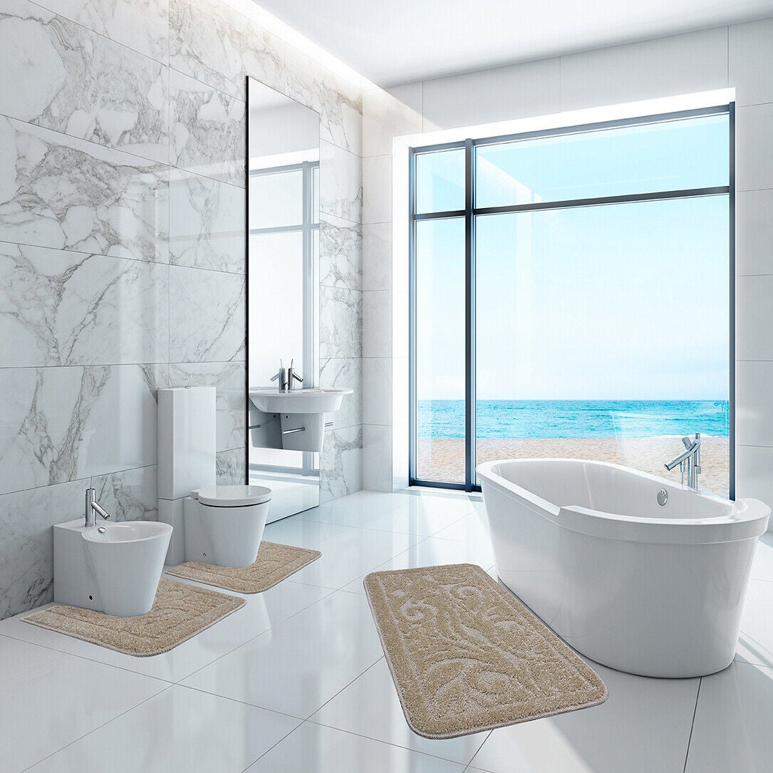 Tappetino da bagno in spugna 100% cotone 800 grammi m2. Noce | Leroy Merlin