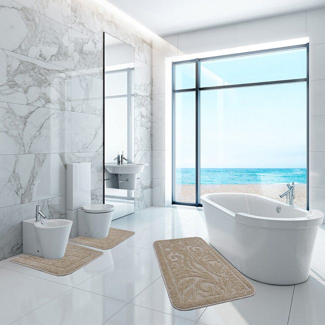 Tappetino da bagno in spugna 100% cotone 800 grammi m2. Noce | Leroy Merlin Tappetino da bagno in spugna 100% cotone 800 grammi m2. Noce | Leroy Merlin