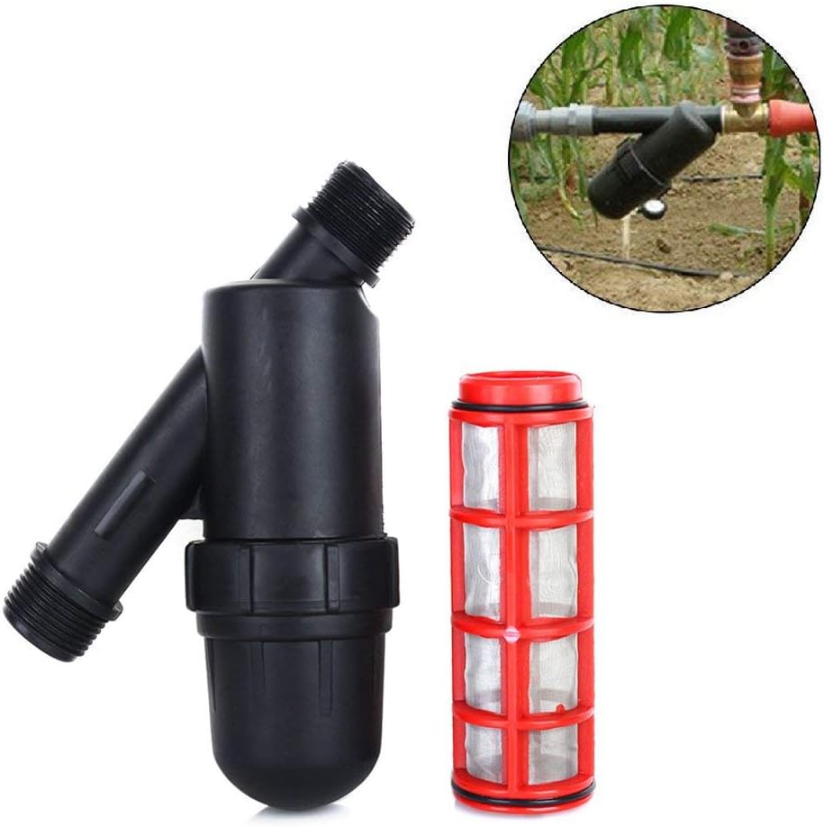Filtre d'irrigation goutte à goutte, filtre à eau d'irrigation en Y de 19 mm, filtre à tamis en acier inoxydable de 120 PSI pour jardin, serre, systèm - 2