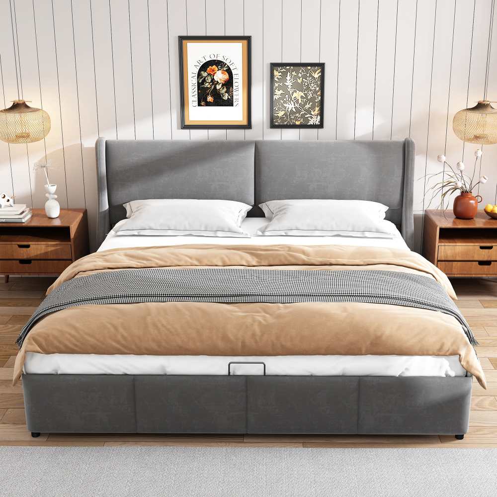 lit-queen-160x200-rembourr-avec-coffre-de-rangement-t-te-de-lit
