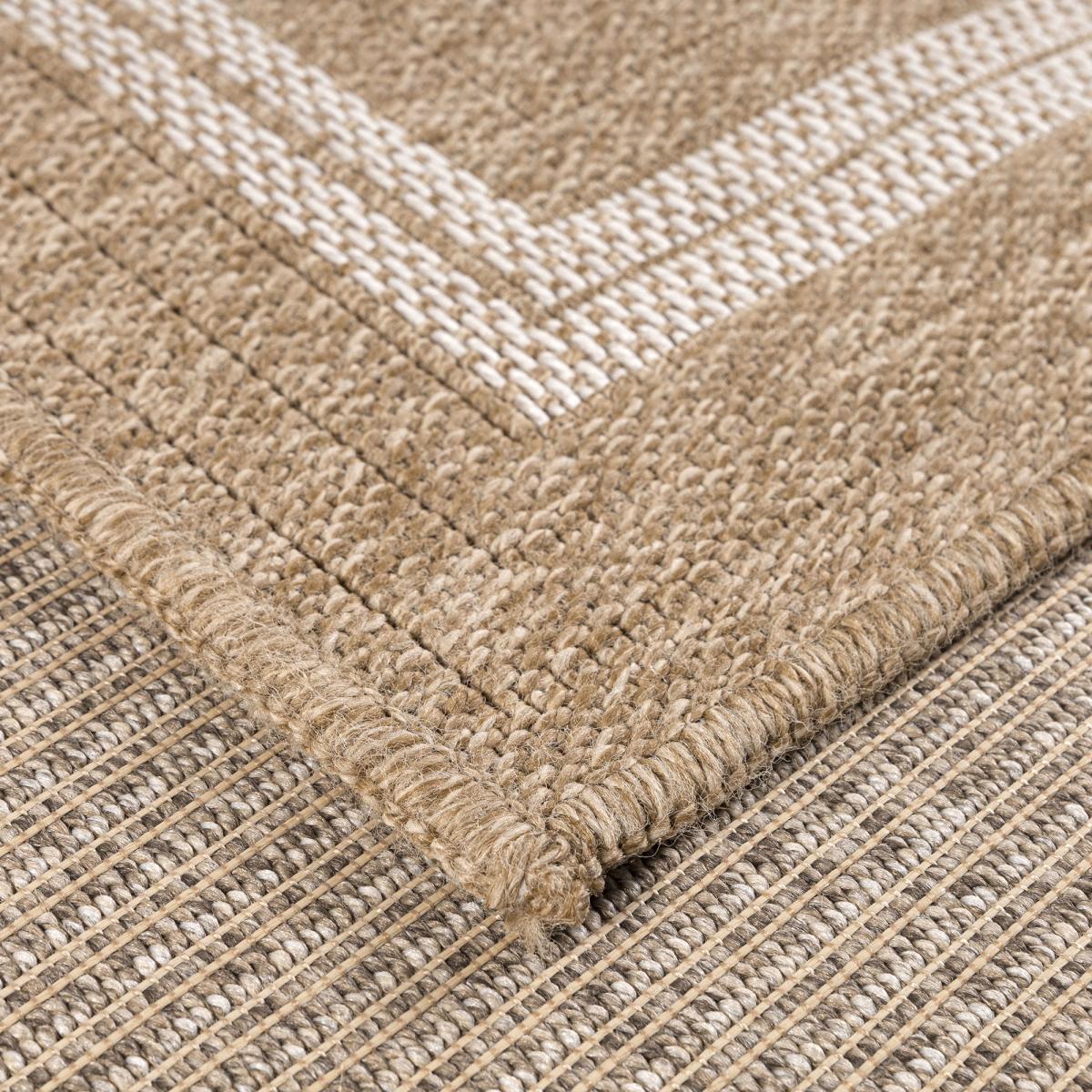 Tapis D'entrée En Jute Tissé Main 80x150 Cm - Coloris Beige, Naturel, Antidérapant - 5