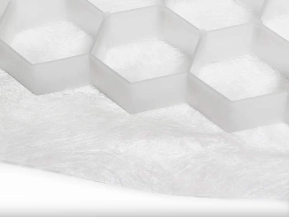 Géocellule hexagonale blanche EccoGravel 160 x 120 x 3 cm – 10 m² - 2