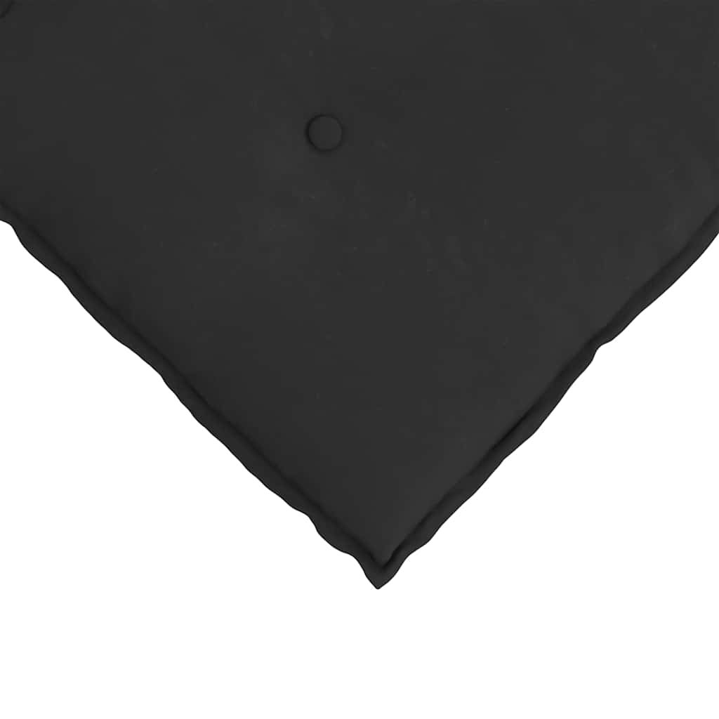 Coussin de Dos Noir 140 x 50 cm Tissu en microfibre vidaXL - 7