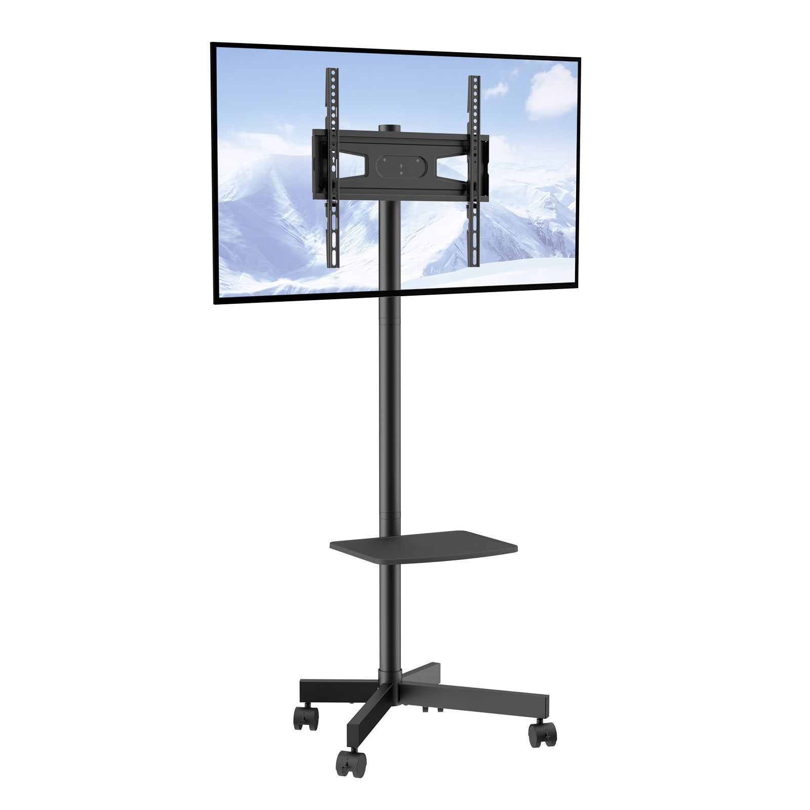Support TV mobile réglable en hauteur,SucceBuy portable pour téléviseurs de 23 à 60 pouces. Avec roulettes et plateau pour appareils AV - 3