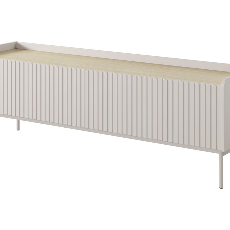 Szafka RTV: 2 drzwi, kaszmir, 153 x 50,2 x 38 cm