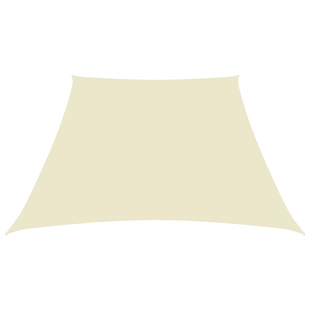 Toldo vela trapezoidal - Tejido Oxford con recubrimiento de PU - Crema ...