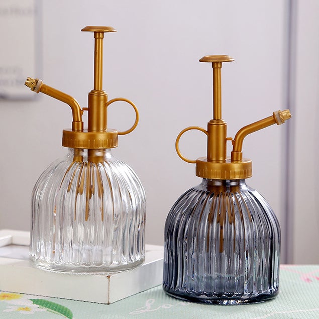 Bouteille d'arrosage en verre transparent, vaporisateur de plantes, petit arrosoir en verre pour plantes en pot d'intérieur, jardin - 7