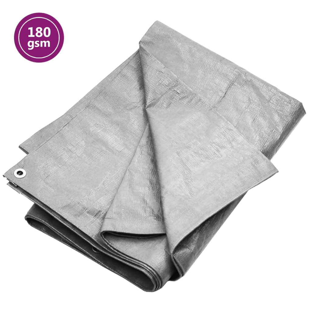 Telone HDPE 180 G/m² 6x6 M – Verde, Impermeabile E Con Occhielli Per Esterno